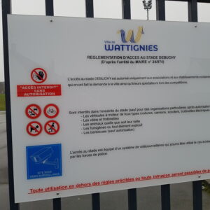 Panneau de règlement Wattignies